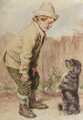 A boy with a begging dog - William Henry Hunt