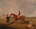 King David with Jockey Up and held by a Trainer at Newcastle - William Henry Davis