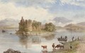 Cattle watering on Loch Katrine - William Nutter