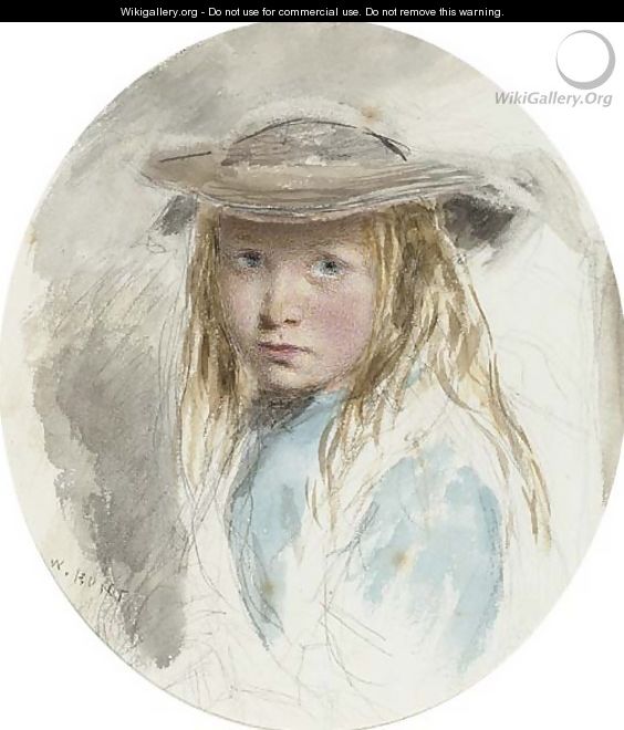 Study of a young girl - William Henry Hunt
