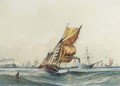 The Channel packet running out of Dover - William Calcott Knell