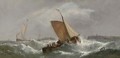 Dirty weather - beating up off the Dutch coast - William Calcott Knell