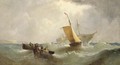 Salvaging the wreck - William Calcott Knell