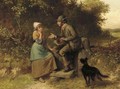 Gossip at the stile - Valentin Walter Bromley