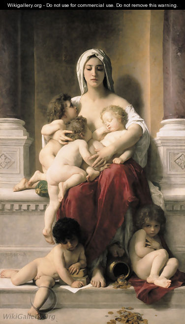 La Charite - William-Adolphe Bouguereau