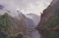 Boating on the Derwent River, Tasmania - William Charles Piguenit