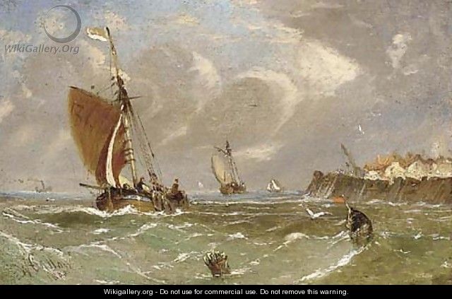 Leaving harbour - William Callow