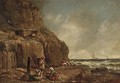 Fisherfolk on a beach - William Collins