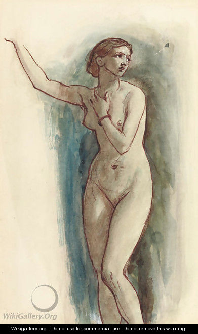 Study of a female nude - William Edward Frost