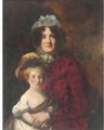 Portrait of Euphemia A. Murray of Lintrose (b.1769) and her daughter - William Dyce