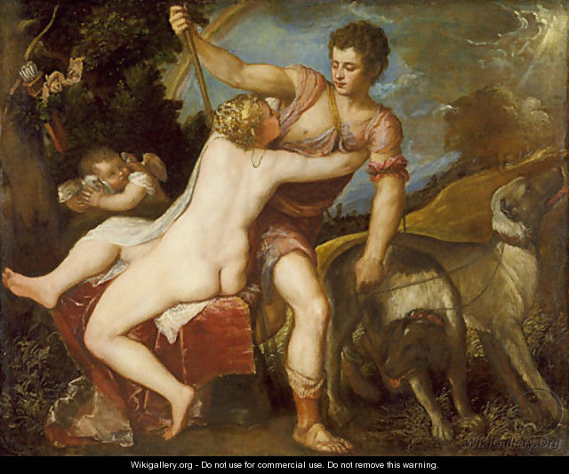 Venus and Adonis 2 - Tiziano Vecellio (Titian)