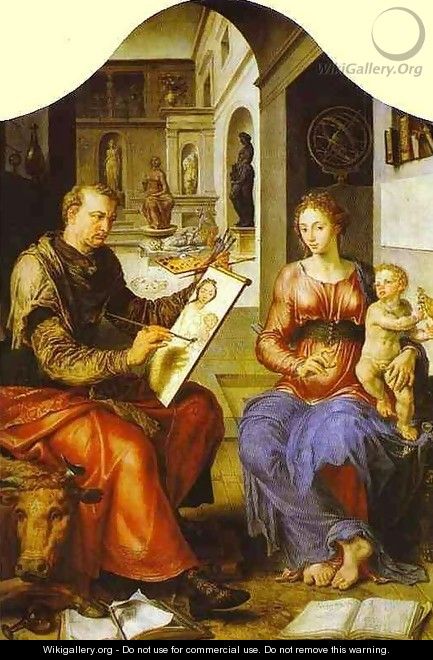 St Luke Painting The Virgin 1545-50 - Lili Orszag