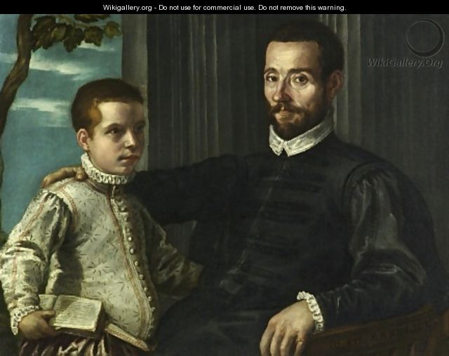 Portrait of a Nobleman with his Son - Jacopo Tintoretto (Robusti)