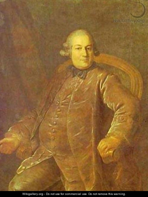 Portrait Of P I Vyrubov About 1768 - Fedor Rokotov