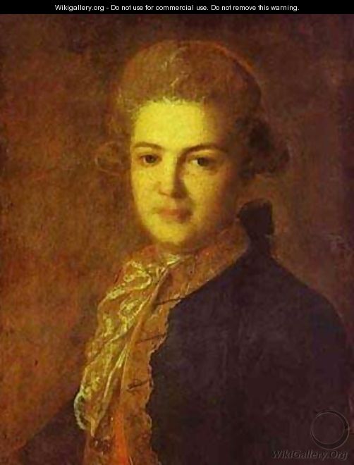 Portrait Of Count Artemiy Ivanovich Vorontsov (1748-1813) 1765 - Fedor Rokotov