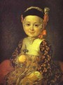Portrait Of Count Alexey Bobrinsky As A Child 1760s - Fedor Rokotov