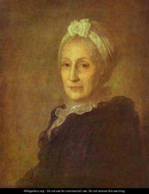 Portrait Of Anna Yuryevna Kvashnina Samarina 1770s - Fedor Rokotov