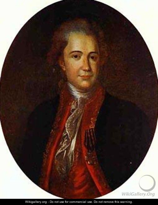 Portrait Of An Unknown Man 1780s - Fedor Rokotov