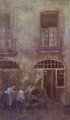 White And Grey The Hotel Courtyard Dieppe 1885 - James Abbott McNeill Whistler