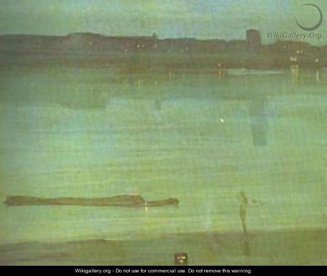Nocturne In Blue And Green Chelsea 1870 - James Abbott McNeill Whistler
