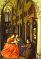 Madonna And Saints In A Church 1440-1445 - Konrad Witz