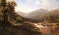 Landscape with Mountains and Stream - Alexander Helwig Wyant