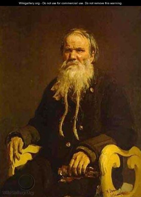 Portrait Of The Narrator Of The Folk Tales V Tschegolionkov 1879 - Ilya Efimovich Efimovich Repin