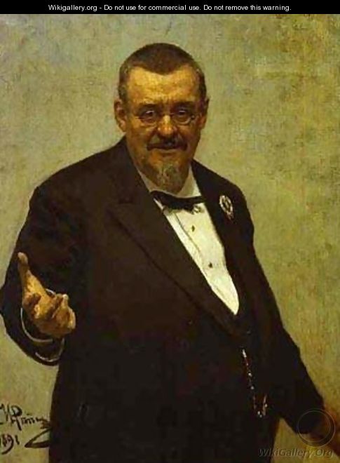Portrait Of The Lawyer Vladimir Spasovitch 1891 - Ilya Efimovich Efimovich Repin