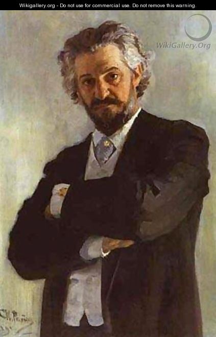 Portrait Of The Chello Player Alexander Verzhbilovich 1895 - Ilya Efimovich Efimovich Repin