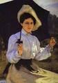 Portrait Of Nadezhda Repina The Artists Daughter 1900 - Ilya Efimovich Efimovich Repin