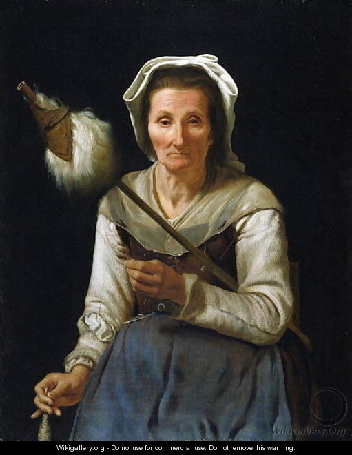 Old Woman Spinning 1646 48 - Michael Sweerts