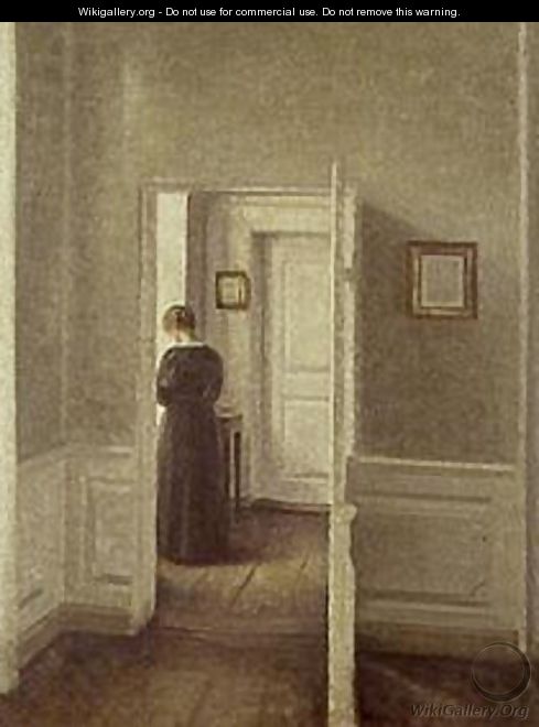 Woman in a Bright Interior - Vilhelm Hammershoi