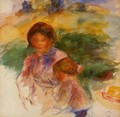 Woman and Child in the Country 1896 - Pierre Auguste Renoir