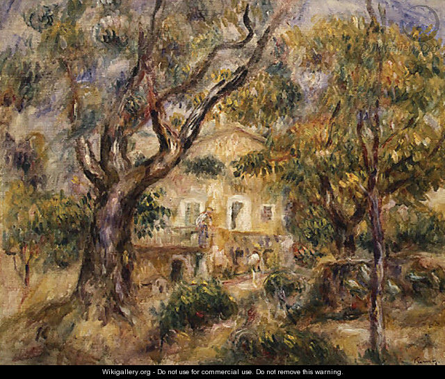 The Farm at Les Collettes Cagnes - Pierre Auguste Renoir