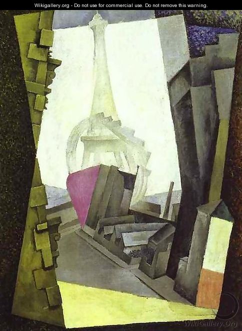 La Tour Eiffel 1914 - Diego Rivera