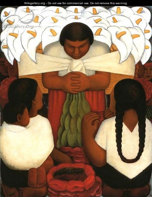 Flower Festival (Festival de las flores) 1925 - Diego Rivera