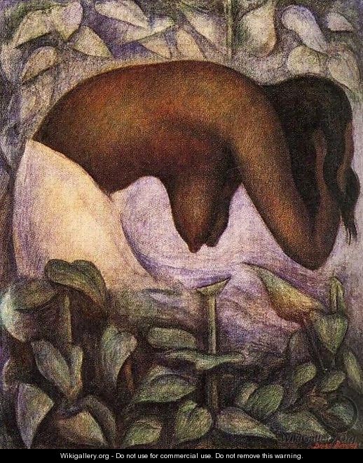 Bather of Tehuantepec (Banista de Tehuantepec) 1923 - Diego Rivera