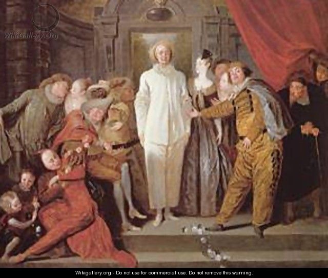 Les Comediens italiens - Jean-Antoine Watteau