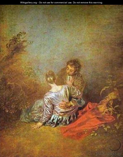 Le Faux Pas (The Mistaken Advance) 1717 - Jean-Antoine Watteau