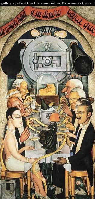 Wall Street Banquet 1928 - Diego Rivera