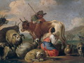 Milking Shepherds - Carl Christian Frederik Jacob Thomsen