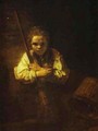 A Girl With A Broom 1651 - Harmenszoon van Rijn Rembrandt