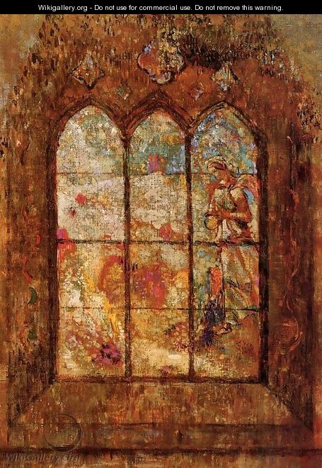Stained Glass Window - Odilon Redon