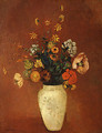 Bouquet in a Chinese Vase - Odilon Redon