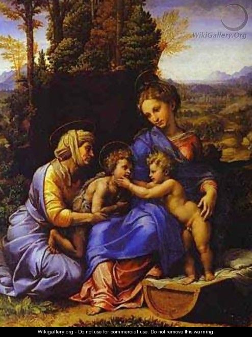 The Holy Family Known As Little Holy Family - Raphael
