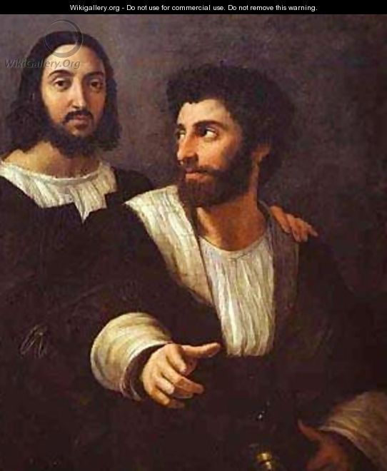 Self Portrait With A Friend 1517-1519 - Raphael