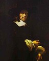 Portrait Of A Gentleman With A Tall Hat And Gloves 1660 - Harmenszoon van Rijn Rembrandt