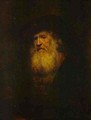 Portrait Of A Bearded Man In Black Beret 1654 - Harmenszoon van Rijn Rembrandt