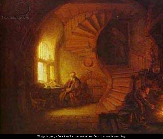 Philosopher Meditating 1631 - Harmenszoon van Rijn Rembrandt