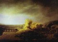 Landscape With A Long Arched Bridge Late 1630s - Harmenszoon van Rijn Rembrandt